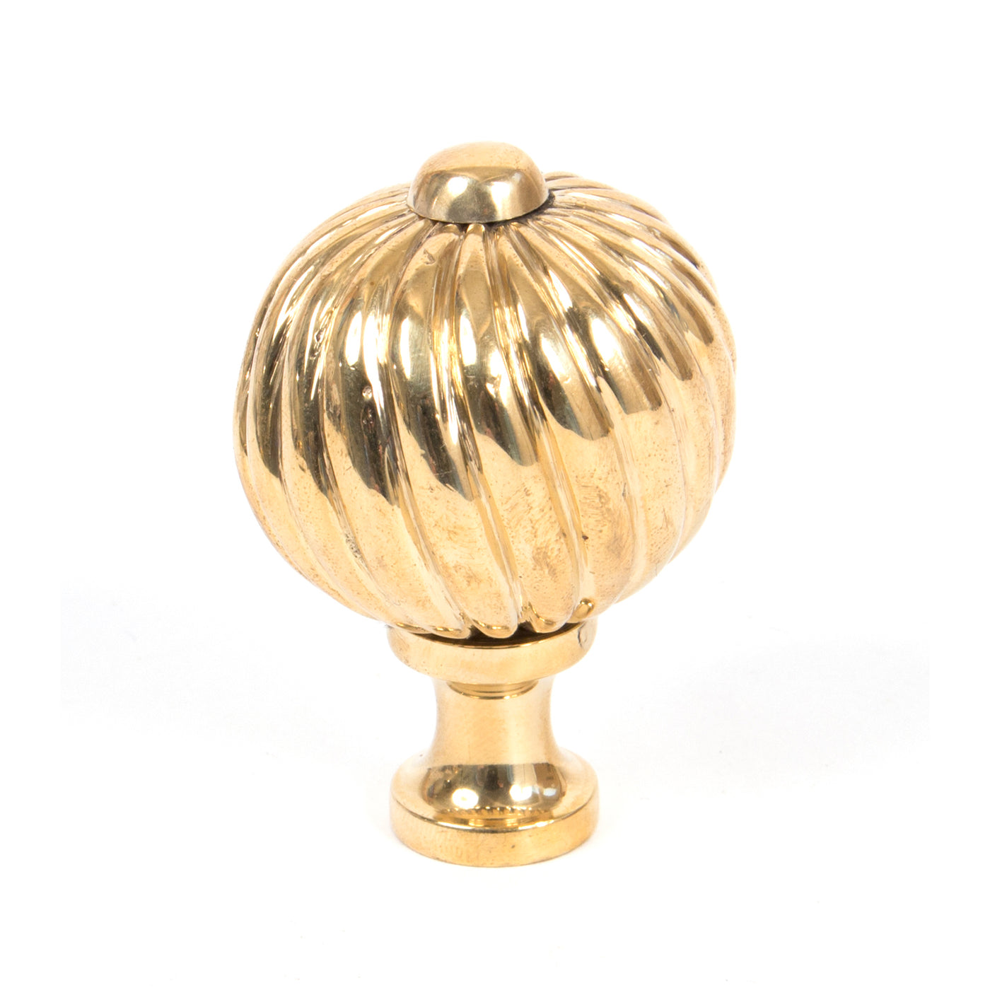From The Anvil 83551 - Polished Brass Spiral Cabinet Knob - Medium  #size_medium---38mm