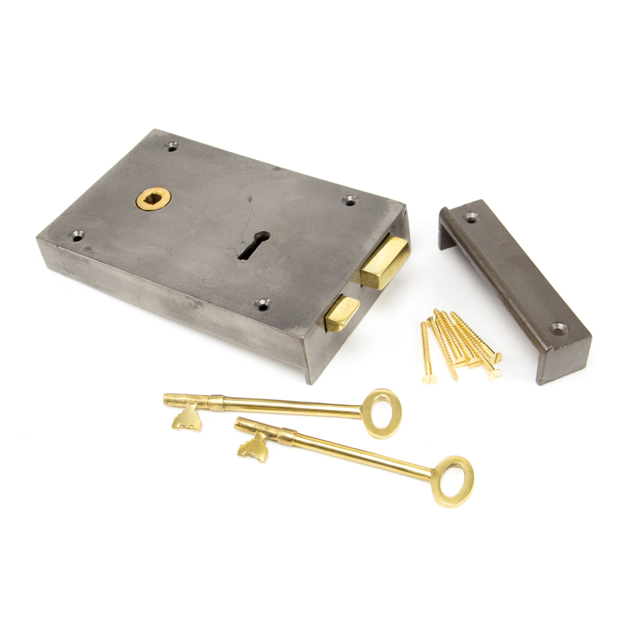 From The Anvil Iron Left Hand Rim Lock - Large – Smithys Direct