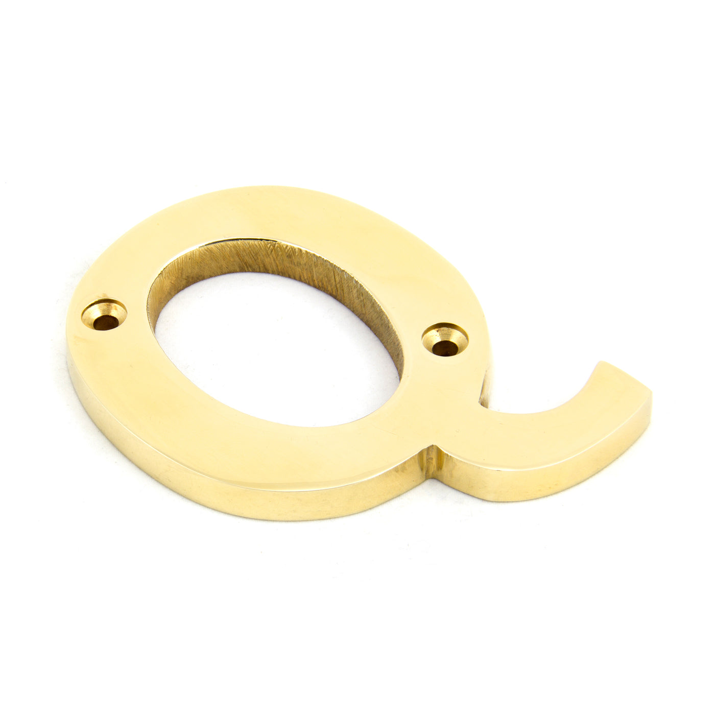 From The Anvil 83801Q - Polished Brass Letter Q #finish_polished-brass
