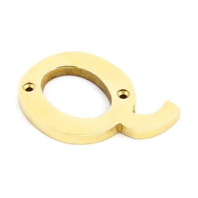 From The Anvil 83801Q - Polished Brass Letter Q #finish_polished-brass