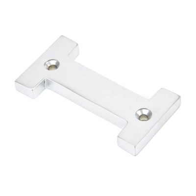 From The Anvil 83804I - Satin Chrome Letter I #finish_satin-chrome