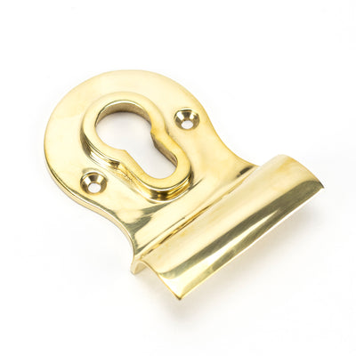 From The Anvil 83827 - Polished Brass Euro Door Pull #finish_polished-brass