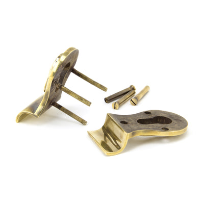 From The Anvil 90065 - Aged Brass 50mm Euro Door Pull (Back to Back fixings) #finish_aged-brass