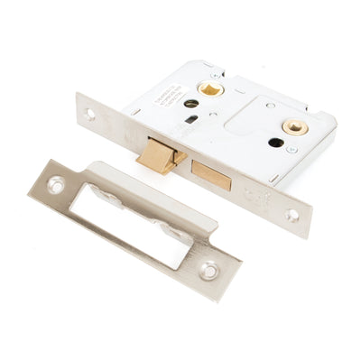 From The Anvil 91086 - Nickel 3" Bathroom Mortice Lock #finish_polished-nickel