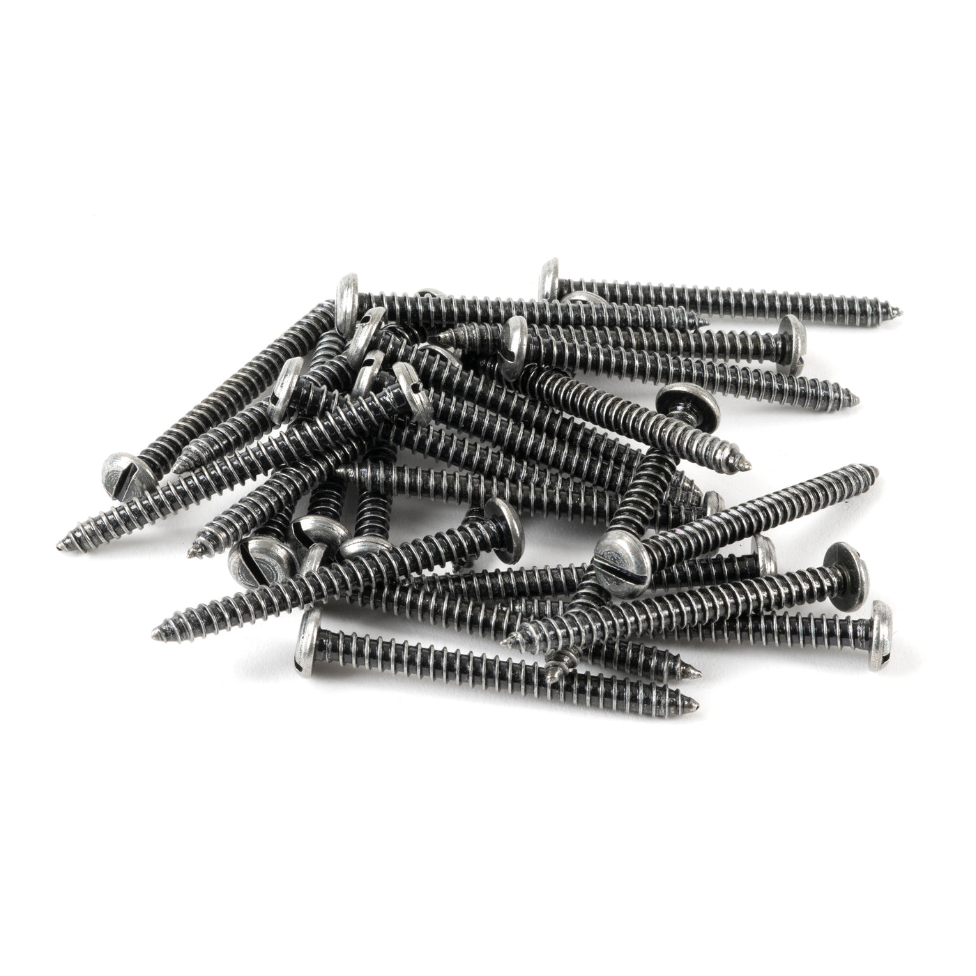 From The Anvil 91205 - Pewter 10x2" Round Head Screws (25)