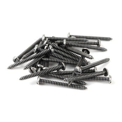 From The Anvil 91205 - Pewter 10x2" Round Head Screws (25)